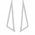 1.25 ct Round Cut Diamond Chandelier Earrings in 14 kt White Gold 1.25 ct Round Cut Diamond Chandelier Earrings in 14 kt White Gold
